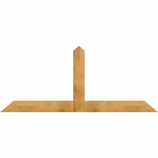 Ekena Millwork Portland Rough Sawn Timber Gable Bracket, Western Red Cedar, 84"W x 35"H x 2"D x 6"F, 10/12 Pitch GBW084X35X0206POR00RWR - main